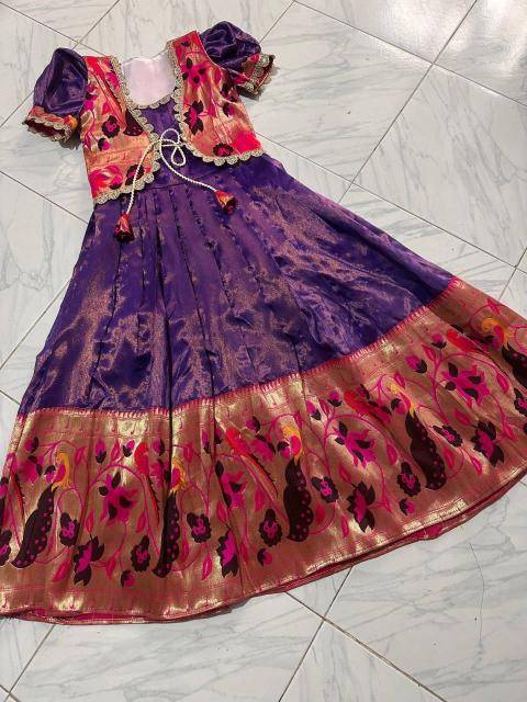 NEW LAUNCING KIDS GOWN kanjivaram silk Branded kids wear in Mumbai